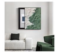 SHAARI Decorative Electrical Panel Cover, Modern Translucent Eco-Friendly Artwork Slide Switch Mechanism to The Left for Living Rooms, Bedrooms(D,60x80cm)