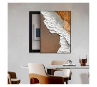 SHAARI Decorative Electrical Panel Cover, Modern Translucent Eco-Friendly Artwork Slide Switch Mechanism to The Left for Living Rooms, Bedrooms(C,35x45cm)