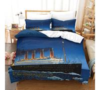 Shaari Duvet Cover Set Soft Lightweight Microfiber 3 Piece Bedding Set with 2 Pillowcase Kids Quilt Cover with Zipper Closure King 230 x 220 cm