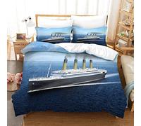 Shaari Duvet Cover Set Soft Lightweight Microfiber 3 Piece Bedding Set with 2 Pillowcase Kids Quilt Cover with Zipper Closure Single 135 x 200 cm