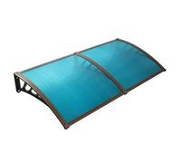 SHAARI Porch Awning Polycarbonate Imported Raw Materials UV Protection Wind Resistance Waterproof Hail Resistance(Blue,60x150cm)