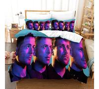 Shaari Westlife Band Duvet Cover Set Soft Lightweight Microfiber 3 Piece Bedding Set with 2 Pillowcase Kids Quilt Cover with Zipper Closure King 230 x 220 cm