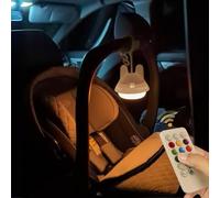ShaArkMango Hippopotamus Night Light Lamp, USB Rechargeable, 9 Colors, 10-12 Hours Continuous Illumination, Remote Control, Safe Silicone Material, CE and FCC Certified
