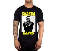 Shabba Ranks Graphic T-Shirt Music Dancehall Jamaican Rap Dope Clothing Artist Black XL