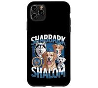 Shabbark Shalom Hanukkah Jewish Dog Menorah Shabbat Case for iPhone 11 Pro Max