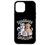 Shabbark Shalom Hanukkah Jewish Dog Menorah Shabbat Case for iPhone 12 Pro Max