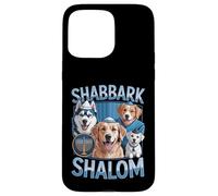 Shabbark Shalom Hanukkah Jewish Dog Menorah Shabbat Case for iPhone 15 Pro Max