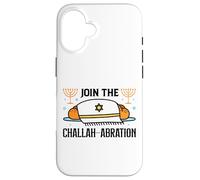Shabbat Challah Jewish Chanukah Design With Challah Bread Case for iPhone 16
