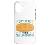 Shabbat Challah Jewish Chanukah Design With Challah Bread Case for iPhone 16