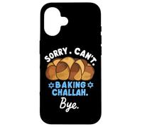 Shabbat Challah Jewish Chanukah Design With Challah Bread Case for iPhone 16