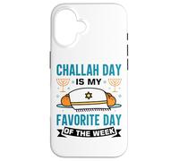 Shabbat Challah Jewish Chanukah Design With Challah Bread Case for iPhone 16