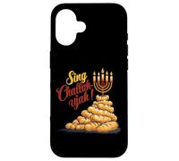 Shabbat Challah Jewish Chanukah Design With Challah Bread Case for iPhone 16