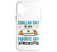 Shabbat Challah Jewish Chanukah Design With Challah Bread Case for iPhone 16 Plus