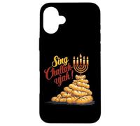 Shabbat Challah Jewish Chanukah Design With Challah Bread Case for iPhone 16 Plus
