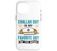 Shabbat Challah Jewish Chanukah Design With Challah Bread Case for iPhone 16 Pro Max