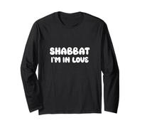 Shabbat I'm in Love Shabbos Candles Shabbat Shalom Challah Long Sleeve T-Shirt