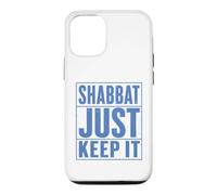 Shabbat Just Keep It Jewish Shabbat Shalom Challah Shabbos Case for iPhone 12/12 Pro