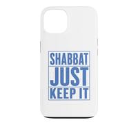 Shabbat Just Keep It Jewish Shabbat Shalom Challah Shabbos Case for iPhone 13