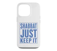Shabbat Just Keep It Jewish Shabbat Shalom Challah Shabbos Case for iPhone 13 Pro