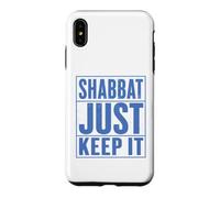 Shabbat Just Keep It Jewish Shabbat Shalom Challah Shabbos Case for iPhone XS Max