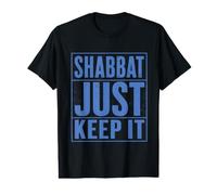 Shabbat Just Keep It Jewish Shabbat Shalom Challah Shabbos Value Graphic T-Shirt
