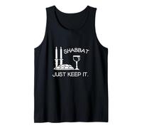 Shabbat Just Keep It Jewish Shabbat Shalom Sabbath Keeper Tank Top