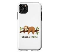 Shabbat Mode On Sleepy Sloth Sabbath Shalom Jewish Case for iPhone 11 Pro Max