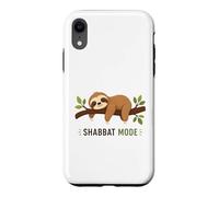 Shabbat Mode On Sleepy Sloth Sabbath Shalom Jewish Case for iPhone XR
