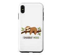 Shabbat Mode On Sleepy Sloth Sabbath Shalom Jewish Case for iPhone XS Max