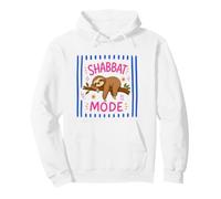Shabbat Mode On Sleepy Sloth Sabbath Shalom Jewish Challah Pullover Hoodie