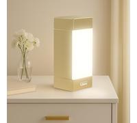 Shabbos Glow Square Shabbos Lamp - Elegant Gold Finish | Sabbath Lamp with Blackout Hood | UL Approved, Kosher, 15W LED Bulb Included