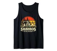 Shabbos in The Woods Happy Jewish Camper Shabbat Challah Tank Top