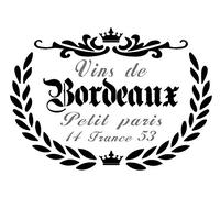 Shabby Chic Bordeaux Stencil French Art Craft Mylar 125 190 mic A3 A4 (217) (A4 190 micrin)