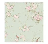 Shabby Chic by Rachel Ashwell Bird Chinoiserie Green Floral Wallpaper
