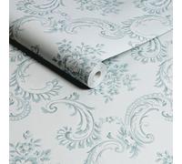 Shabby Chic By Rachel Ashwell Boudoir Beauty Blue Floral Wallpaper