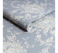 Shabby Chic By Rachel Ashwell Garden Floral Slate Grey Floral Wallpaper