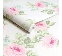 Graham & Brown Shabby Chic by Rachel Ashwell Royal Bouquet Pink Floral Wallpaper | Paste The Wall | Pink Floral | Eco-Friendly