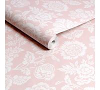 Shabby Chic By Rachel Ashwell Stipple Pink Floral Wallpaper