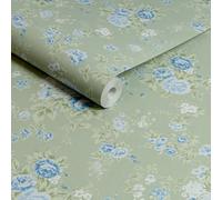 Shabby Chic By Rachel Ashwell Wild Flower Sage Floral Wallpaper