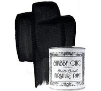Shabby Chic Chalk Based Furniture Paint, Black Liquorice - 1 L | Distressed Matt Finish for Furniture, Home Decor or DIY Projects | Interior & Exterior | Non-Sand, Suitable for Wood, Plastic & Metal