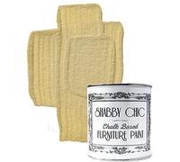 Shabby Chic Chalk Based Furniture Paint, Rhubarb & Custard - 1 L | Distressed Matt Finish for Furniture, Home Decor or DIY Projects | Interior & Exterior | Non-Sand, Suitable for Wood, Plastic & Metal