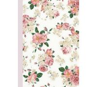 Shabby Chic Floral Hardcover Notebook 7x10 - Lined Journal for Women | Aesthetic Writing Notebook, Daily Planner, Diary or Gift