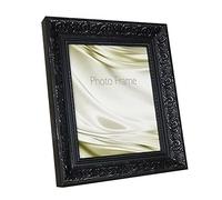 Shabby Chic Ornate A5 Black Picture Photo Frame, 14.8 x 21cm Wall Mounted Photo Frame with Clear Perspex Safety Glass Tabletop Frame