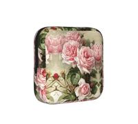Shabby Chic Pink Victorian Roses, Sanitary Pad Storage Bag, Pad Holder Bag with Zipper, Change Purse