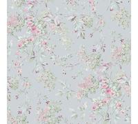 Shabby Chic Rachel Ashwell Chelsea Wallpaper | Blue