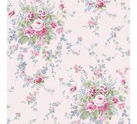 Graham & Brown Shabby Chic by Rachel Ashwell Garden Floral Pink Blue Floral Wallpaper