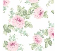 Graham & Brown Shabby Chic by Rachel Ashwell Royal Bouquet Pink Floral Wallpaper | Paste The Wall | Pink Floral | Eco-Friendly