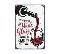 Shabby Chic Signs Wine Lover Vintage Advertising GardenSigns for Retro Advertising Fans,Living Room,Pet Lovers,Bathroom S
