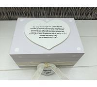 Shabby Chic Style Special Memory Box, BEREAVEMENT in memory of Baby Girl or Boy or any loved one/any name, Sentimental gift Personalised Trinket Jewellery Box