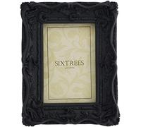 Shabby Chic Style Very Ornate Black Photo Frame for 6x4 (152x102mm) Pictures by Sixtrees